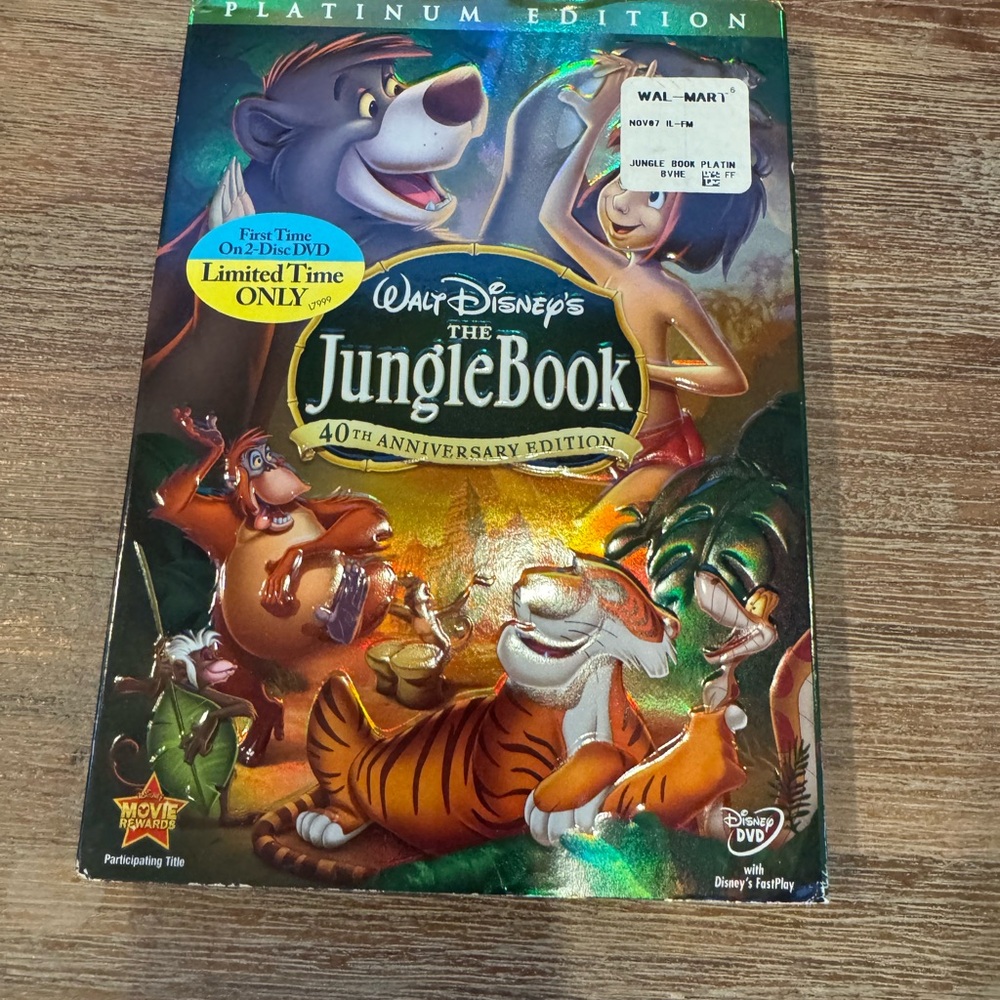 NEW Disney's The Jungle Book 40th Anniversary Edition DVD